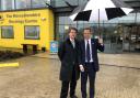 VISIT: Robin Walker, Conservative parliamentary candidate for Worcester and Health Secretary Matt Hancock at Worcestershire Royal Hospital