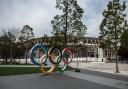 OLYMPICS: The Olympic Rings and Olympic Stadium in Tokyo, Japan. Picture: Getty