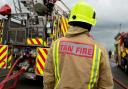 A small vehicle was on fire on the A44 Bromyard Road in Bringsty on Sunday, April 14