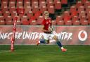 Duhan van der Merwe of The British and Irish Lions scores their side's second try during the Castle Lager Lions Series match at the Emirates Airline Park in Johannesburg, South Africa. Picture date: Wednesday July 7, 2021..