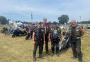 Andy Bennett, Steve Warren, Nick Stanton and Martin Lawrence of the Worcestershire chapter of the Widows Sons bikers