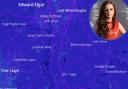 Map (Mapbox/Topi Tjukanov). Circle: Cher Lloyd (PA)
