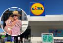 AWESOME: Abi Griffiths and daughter Bella loved the new Lidl store in Droitwich Road, Worcester