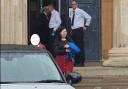 COURT: Rhiann Bowyer pictured outside Worcester Crown Court