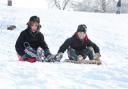 HERE WE SNOW: Lewis Sternkopf, aged 11, and Jack Pinfield, 10 (50167202)