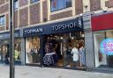 CONCERN: Topman and Topshop in the High Street is closed but a new business trading from inside the old shop has yet to take down the sign