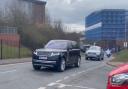 ARRIVAL: Princess Anne arriving at Green Lighting Limited