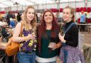 MEMORIES: L-R Jessica Hawthorn, Layla Ryder, Rosie Hawthorn at the last CAMRA beer festival on Pitchcroft on 2019