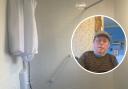 RELIEF: John Hughes of Warndon is  relieved he has finally got his new wet room