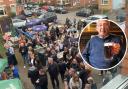 LOVED: Brian Robinson and the crowds at the Brunswick Arms in Malvern Road, Worcester who raised money in his memory