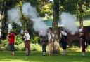 ACTION: A display of firepower at Oak Apple Day at The Commandery in Sidbury, Worcester