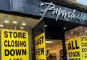 CLOSED: The former Paperchase store in Worcester High Street on its last day of trading in February