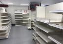 BARE: A lot of shelves were empty at the Worcester Wilko store.