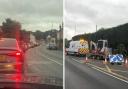 GRIDLOCK: The gridlocked traffic in London Road caused by roadworks