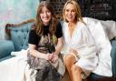 CONNECTION: Artist Francesca Currie and Amanda Holden, whom Francesca painted for a Sky News TV show
