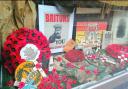 Previous Remembrance Day displays at the St John's shop