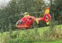 INCIDENT: Midlands Air Ambulance has landed in Warndon Villages near Dugdale Drive and Woodgreen Drive