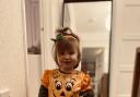 Polly Hossack, 18 months, was a Halloween pumpkin this year.