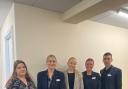 Retail manager Ellie Smith, optometrist Serena Kolontari and optical assistants Caz Monk, Nicolas Mazere and Zoe Parker covered over 814 miles between them