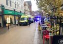 INCIDENT: Ambulances in Worcester's Pump Street.