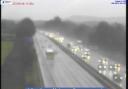 QUEUES: A crash on the M5 motorway near junction 8 Strensham has caused delays