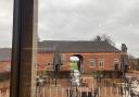 VIEW: The view over the historic courtyard at the National Trust's Hanbury Hall near Droitwich