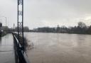 LEVEL: The rising level of the River Severn in Worcester