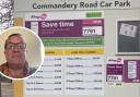 Phil Hall tried to pay for parking on Commandery Road Car Park on the Ring Go app but received 23 emails that resulted in him being 'overcharged'