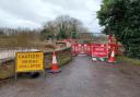 CLOSED: Powick Old Bridge where there was a partial collapse