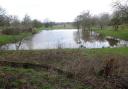 CHILLY: The freezing pond which was once a vital part of life at the National Trust's Hanbury Hall has returned