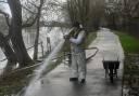 CLEAN UP: The team begin cleaning up the riverside paths along the Severn in Worcester