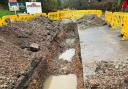 Ongoing burst water mains in Cropthorne have caused havoc on the village's roads