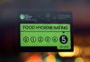 Food hygiene ratings in Worcester