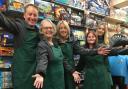 CELEBRATION: The staff at Toys and Games Worcester.