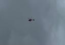 The Air Ambulance was spotted over Drakes Broughton.