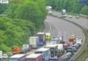 Live updates as traffic stopped after crash on motorway in Worcestershire