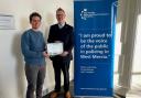 PCC John Campion with ICV Coordinator, Jen Humphries following the West Mercia scheme reaching silver accreditation