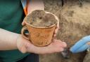 Mini tankard found at the Roots in Time Dig