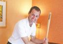 PRACTISE WHAT THEY PREACH: Karen Kingston’s husband Richard Sebok tries his hand at the art of bed thwacking.