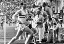 GOLDEN MEMORIES: AGK Brown about to break the tape to win the 4x400m relay final at the 1936 Berlin Olympic Games.