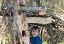 CROOME COURT: George Smith, age 6, from Malvern having fun den building Photo Credit: Amy Forster