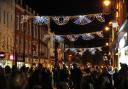 The Worcester Christmas Lights are switched on outside the Guildhall, High Street, Worcester. .Pic Jonathan Barry 17.11.16  4616075210.