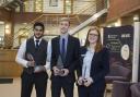 Apprentice award winners Faisal Zaib and Ben Hyde with Sanctuary’s Director – Corporate Services, Nicole Seymour.