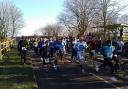 Mass start of over 100 competitors in both the standard and sprint distance races. Pictures: JASON BLOOMER