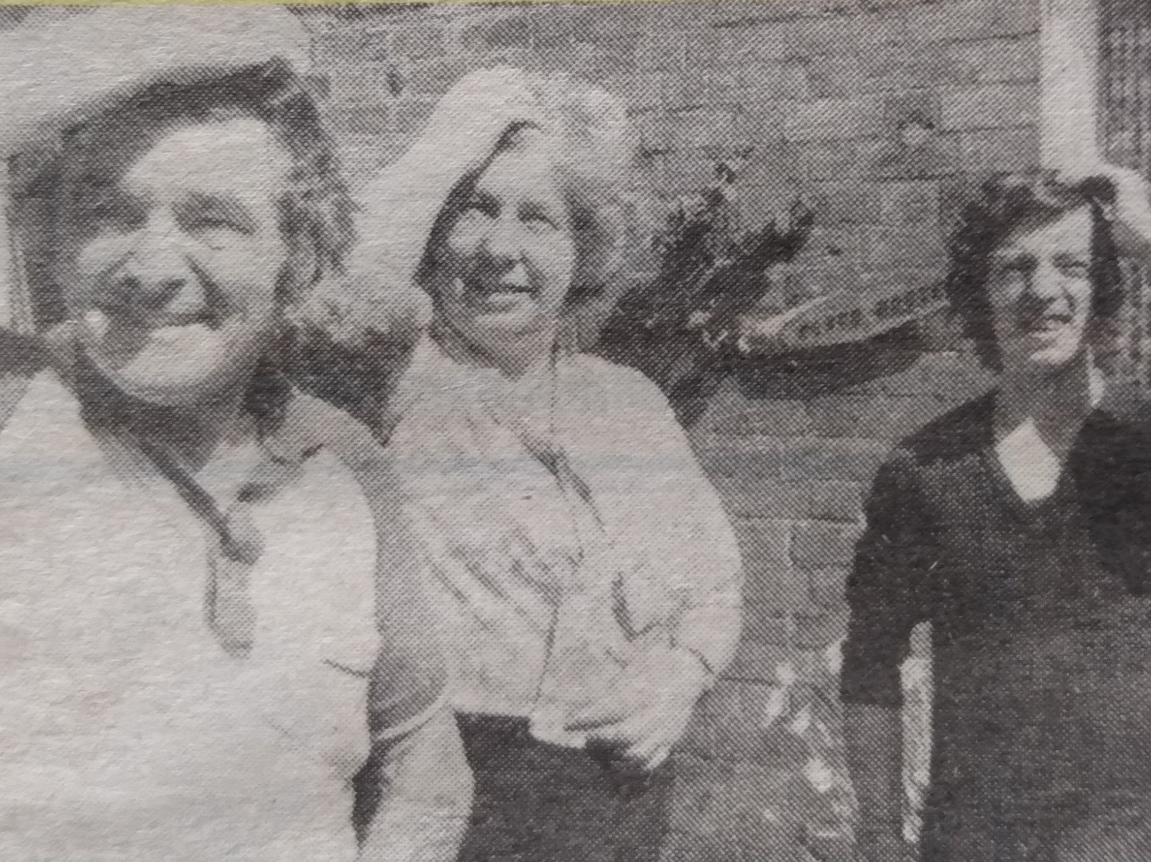  Makes a change from standing looking cross; Ivor Anthony, June Magee and Ian Furlong were left scratching their heads because their address apparently didn’t exist and was causing problems for posties in 1984 