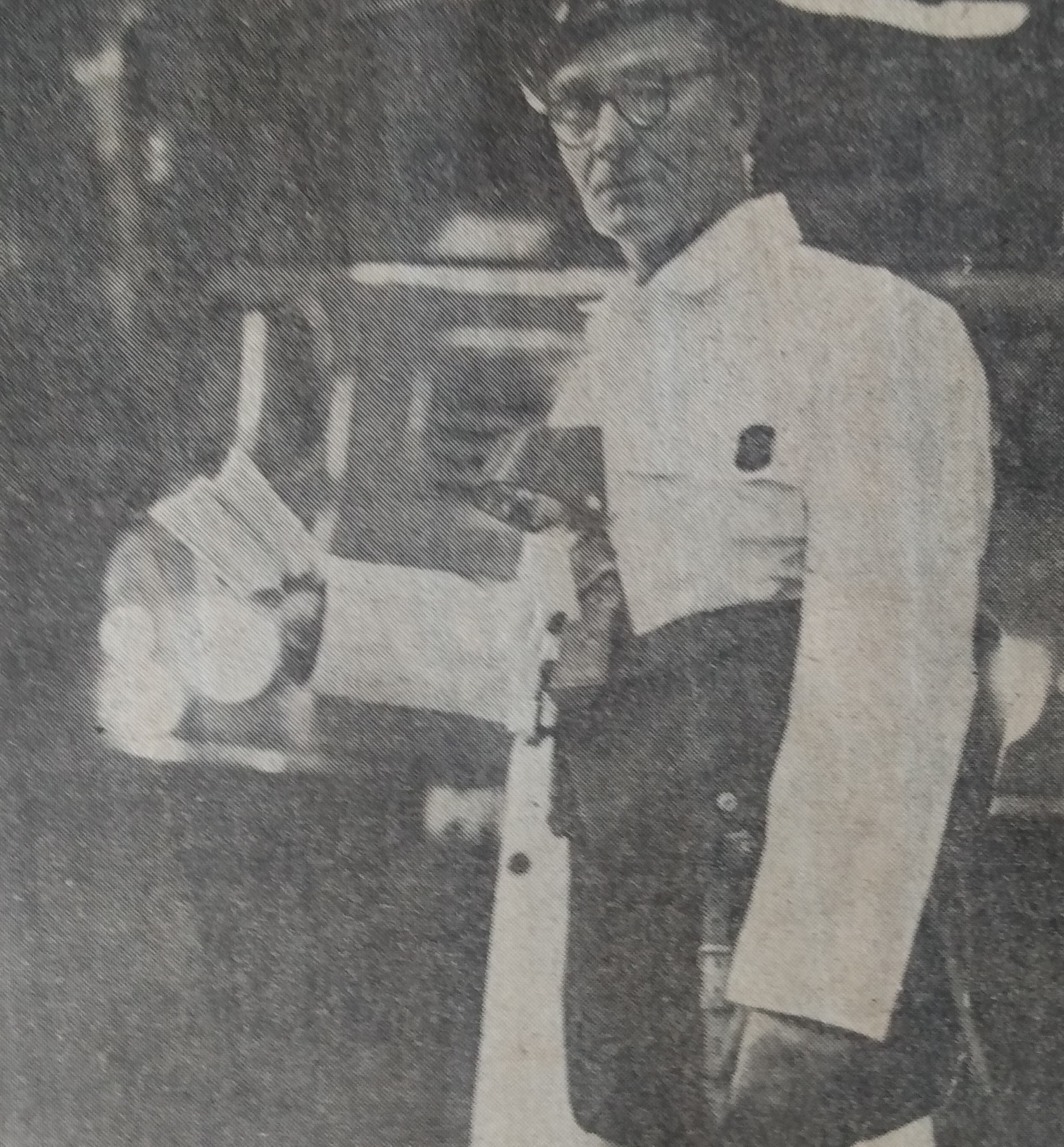 November 1971 and Worcester postman Sid Hames is pictured wearing his new white livery, designed to make mailmen easier for motorists to make out on dark winter mornings