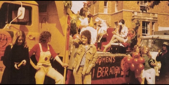 Malvern and Worcester Women’s Lib float in 1974 Malvern Carnival