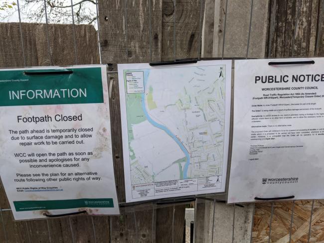 Revealed: Council's plans for closed popular riverside path