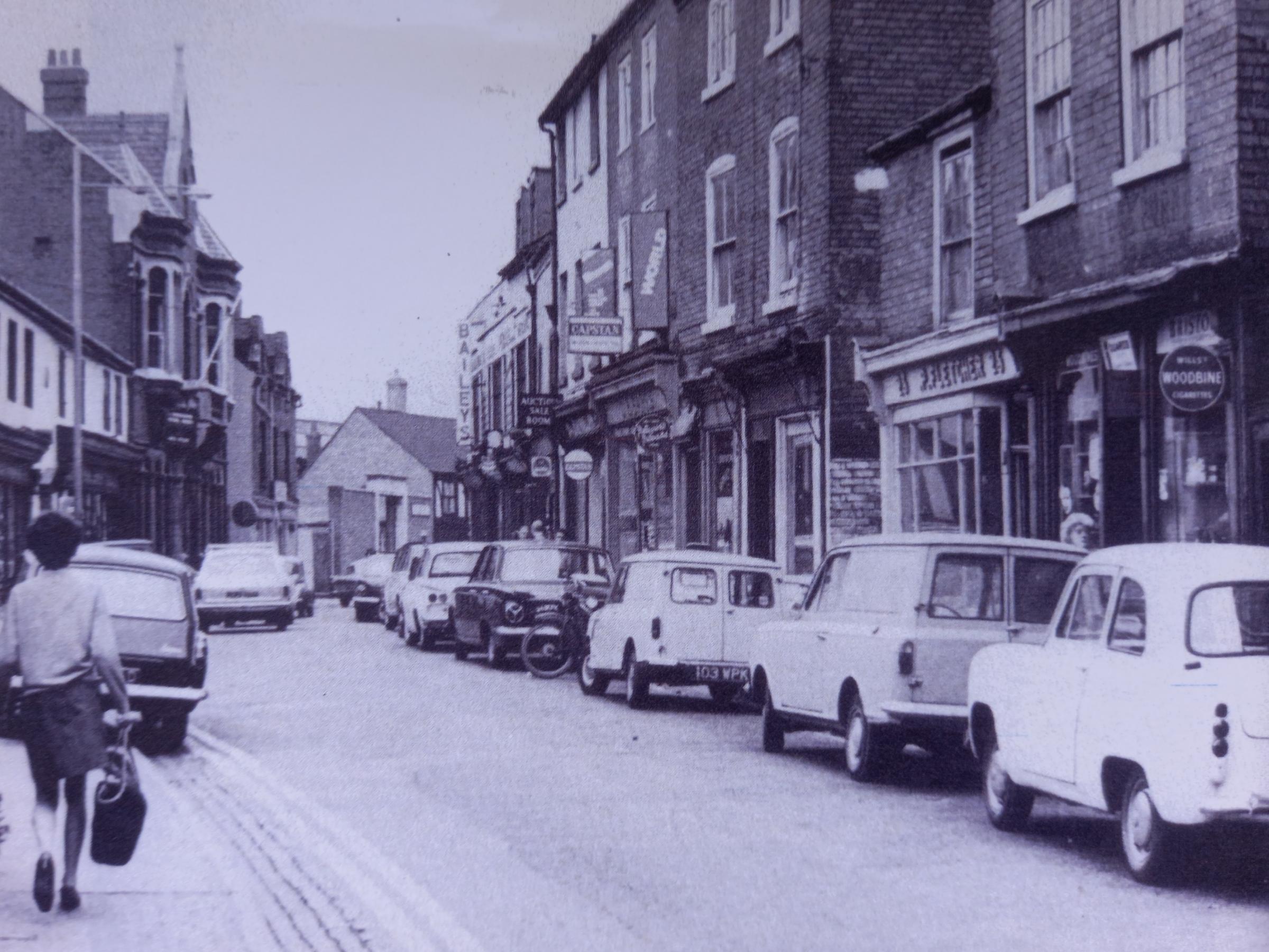 Silver Street in the 1960s, quite a quaint little thoroughfare