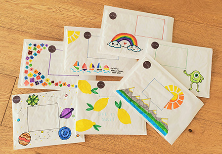 Letterbox Loveliness - some of our hand-decorated gift envelopes